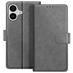 Avizar Étui Portefeuille pour iPhone 17 Série Chesterfield avec Fonction Support Gris