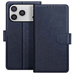 Avizar Étui Portefeuille pour iPhone 17 Pro Max Chesterfield avec Fonction Support Bleu nuit