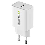 Mayaxess Chargeur pour Samsung Galaxy S25 Ultra USB-C 20W Rapide Blanc