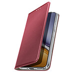 Avizar Étui Folio pour Realme 14T / P3 avec Porte-cartes et Fonction Support Vidéo Bordeaux