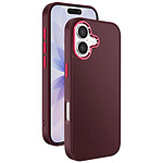 Avizar Coque pour iPhone 17 Finition Mat avec Contour Caméra Métallisé Bordeaux