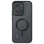 Avizar Coque pour Redmi 15C avec Anneau MagSafe Intégré Noir transparent