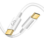 Mayaxess Câble de charge pour Google Pixel 10 USB-C 1m Blanc