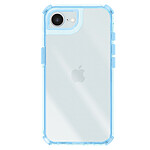 Avizar Coque pour iPhone 16e Renforcée Conception Bi-Matière Texturé Antidérapants Bleu clair