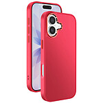 Avizar Coque pour iPhone 17 Finition Mat avec Contour Caméra Métallisé Rouge