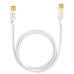 Mayaxess Câble de charge 1m USB-C pour Samsung Galaxy S25 FE Blanc