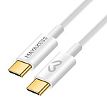 Mayaxess Câble de charge USB-C 1m pour Google Pixel 10 Pro Fold Blanc