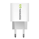 Mayaxess Chargeur Rapide pour iPhone 17 USB-C 20W Blanc