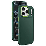 Avizar Coque pour iPhone 17 Pro Max Finition Mat avec Contour Caméra Métallisé Vert sapin