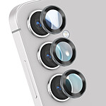 Forcell Verre Trempé Caméra pour Samsung Galaxy S25 Plus Anti-reflet Cadre Aluminium Argent