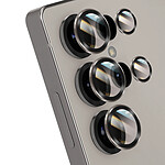 Forcell Verre Trempé Caméra pour Galaxy S25 Ultra Anti-reflet Quintuple Lentille Rose champagne