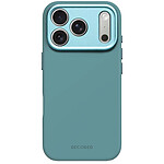 Decoded Coque en Silicone pour iPhone 17 Pro Antimicrobienne Compatible MagSafe Turquoise