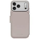 Decoded Étui Folio pour iPhone 17 Pro MagSafe en Cuir avec Coque Détachable Beige