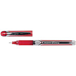 PILOT Stylo Roller Hi-Tec V5-Grip pointe Fine Rouge x 12