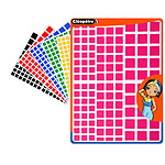 CLÉOPÂTRE Etui de 2592 Gommettes carrés 24 planches A5 repositionnables et détourées multicolore