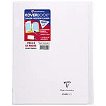 CLAIREFONTAINE Koverbook cahier piqué 24x32cm 48 pages grands carreaux Incolore