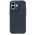 Decoded Coque pour iPhone 17 MagSafe en Cuir Antichocs Bleu marine