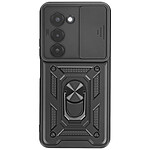 Avizar Coque pour Redmi 15 5G avec Bague Support et Cache Caméra Coulissant Noir