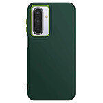 Avizar Coque pour Galaxy A17 Finition Mat avec Contour Caméra Métallisé Vert sapin