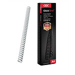 GBC Lot de 50 Reliures ClickBind format A4 capacité 95 pages 12mm blanc