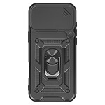 Avizar Coque pour iPhone 17 Pro avec Bague Support et Cache Caméra Coulissant Noir