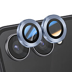 Enkay Protection d'Objectif Caméra pour Galaxy Z Flip 7 Double lentille Bleu pâle