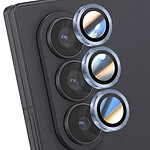 Enkay Protection d'Objectif Caméra pour Galaxy Z Fold 7 Triple lentille Bleu