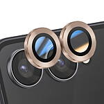 Enkay Protection d'Objectif Caméra pour Galaxy Z Flip 7 Double lentille Dorée