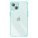 Avizar Coque pour iPhone 13 Renforcée Conception Bi-Matière Texturé Antidérapants Turquoise