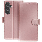 Avizar Étui Portefeuille pour Galaxy S25 FE Série Chesterfield avec Fonction Support