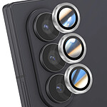 Enkay Protection d'Objectif Caméra pour Galaxy Z Fold 7 Triple lentille Argent