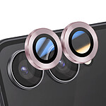 Enkay Protection d'Objectif Caméra pour Galaxy Z Flip 7 Double lentille Rose