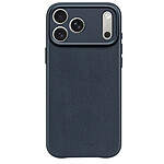 Decoded Coque pour iPhone 17 Pro Max MagSafe en Cuir Antichocs Bleu