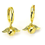 Harry Potter - Paire de boucles d'oreilles Golden Snitch (Doré)