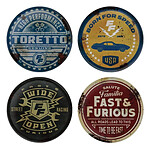Fast & Furious - Pack 4 sous-verres Fast & Furious Vintage Style