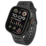 Decoded Bracelet en Silicone Ares O pour Apple Watch 44 à 49mm Noir