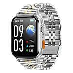 Hoko Montre Connectée Bluetooth 5.2 Étanche IP67 avec Suivi Santé Modèle DYD02 Argent