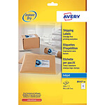 AVERY Etui 320 étiquettes d'expédition blanches adhésives 99,1x67,7mm Jet d'encre