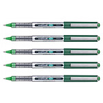UNI-BALL Stylo Roller Encre Liquide Recyclé EYE Micro UB150E Pointe Fine Vert x 5