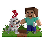Minecraft - Figurine Taming a Wolf 10 cm