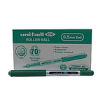UNI-BALL Stylo Roller Encre Liquide Recyclé EYE Micro UB150E Pointe Fine Vert x 12