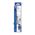 STAEDTLER Crayon Papier Mars Lumograph 100 Mine 2 mm Bleu 4B x 12