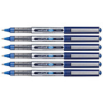 UNI-BALL Stylo Roller Encre Liquide Recyclé EYE Micro UB150E Pointe Fine Bleu x 6