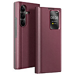 Avizar Étui Fenêtre pour Galaxy Z Fold7 avec Porte-cartes et Fonction Stand Bordeaux Avizar Étui Fenêtre pour Galaxy Z Fold7 avec Porte-cartes et Fonction Stand Bordeaux