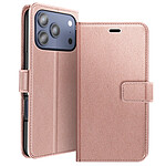 Mayaxess Étui Portefeuille pour iPhone 17 Pro avec Dragonne et Fonction Stand Rose Mayaxess Étui Portefeuille pour iPhone 17 Pro avec Dragonne et Fonction Stand Rose