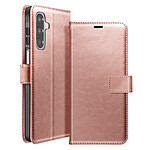 Mayaxess Étui Portefeuille pour Galaxy A17 avec Dragonne et Fonction Stand Rose Mayaxess Étui Portefeuille pour Galaxy A17 avec Dragonne et Fonction Stand Rose