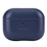Decoded Coque pour AirPods Pro 3 en Cuir Ultra Élégant Série Aircase Bleu