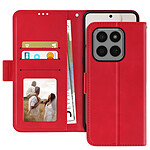 Avizar Étui Folio pour Honor 400 Smart avec Porte-cartes Amovible et Fonction Stand Rouge