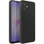 Avizar Coque pour Galaxy A07 en Silicone Souple Antichocs Oléophobe Noir