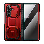 I-Blason Coque pour Galaxy Z Fold 7 Collection Armorbox avec Verre trempé et Béquille Rouge